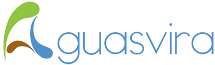 Logo Aguasvira. Joan hasteko